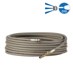 12850 Pipe Cleaning Hose Light 10m 3 jets to the rear Quick Release D10