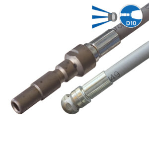 Alternative view of 12850 Pipe Cleaning Hose Light 10m 3 jets to the rear Quick Release D10
