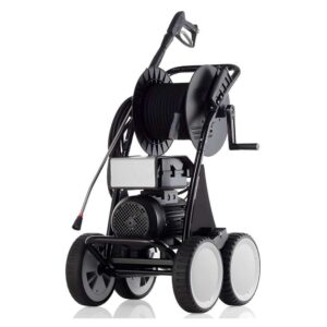 LX-RP 1400 TS T เครื่องอัดฉีดน้ำแรงดันสูง 160 บาร์ 1,400 รอบ (380V) Total Stop 4 ล้อ โลม้วนสายอัดฉีด