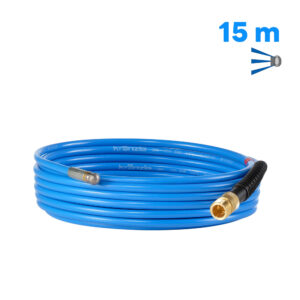 41058 Pipe Cleaning Hose 15m 200bar 3 jets to the rear Threaded Screw