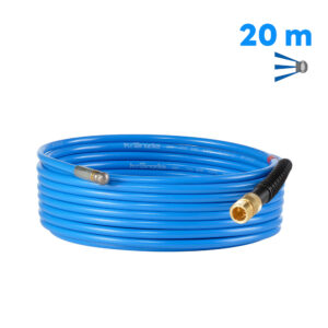 410582 Pipe Cleaning Hose 20m 200bar 3 jets to the rear Threaded Screw