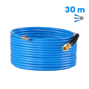 410584 Pipe Cleaning Hose 30m 200bar 3 jets to the rear Threaded Screw